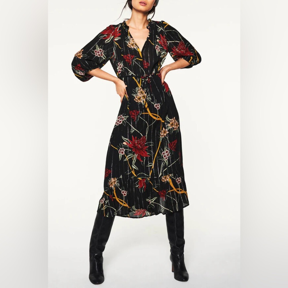 **BA&SH PATTY FLORAL DRESS**